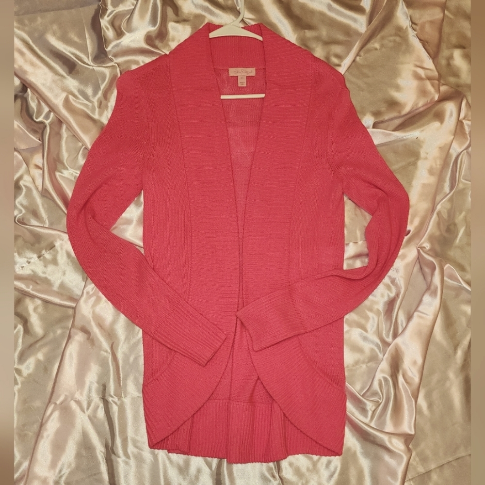 Hot pink Lilly Pulitzer cardigan